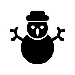 snowman icon or logo isolated sign symbol vector illustration - high quality black style vector icons
