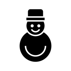 snowman icon or logo isolated sign symbol vector illustration - high quality black style vector icons
