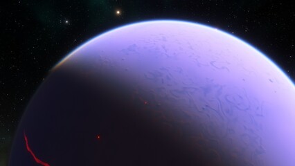 Planets and galaxy, science fiction wallpaper. Beauty of deep space. Billions of galaxy in the universe Cosmic art background 3d render
