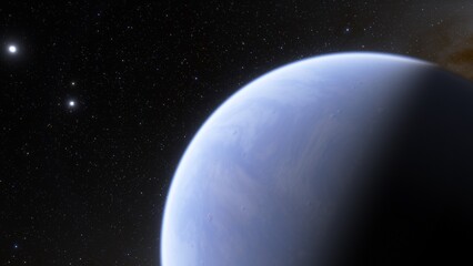 Planets and galaxy, science fiction wallpaper. Beauty of deep space. Billions of galaxy in the universe Cosmic art background 3d render
