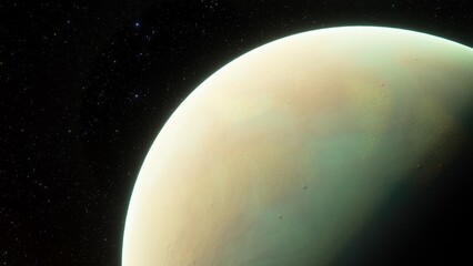 Naklejka premium Abstract planets and space background 