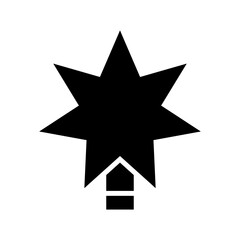 Fototapeta premium tree topper icon or logo isolated sign symbol vector illustration - high quality black style vector icons 