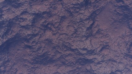 View of the 3d rendering realistic planet mars surface from space