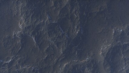 View of the 3d rendering realistic planet mars surface from space