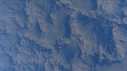 Fototapeta premium View of the 3d rendering realistic planet mars surface from space