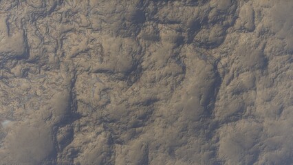 Fototapeta premium View of the 3d rendering realistic planet mars surface from space