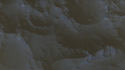 View of the 3d rendering realistic planet mars surface from space