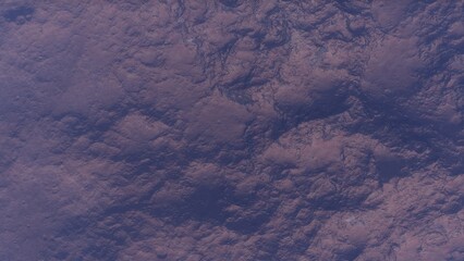 View of the 3d rendering realistic planet mars surface from space