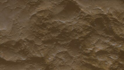 View of the 3d rendering realistic planet mars surface from space