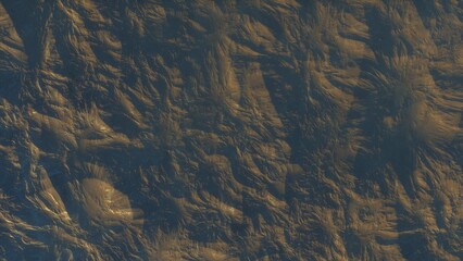 Obraz premium View of the 3d rendering realistic planet mars surface from space