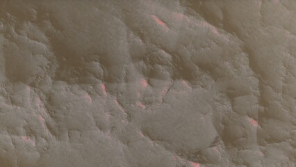 View of the 3d rendering realistic planet mars surface from space