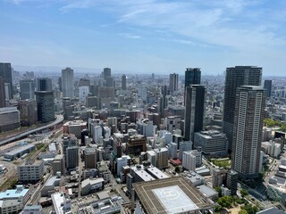 空中庭園展望台から望む景色＠梅田スカイビル
