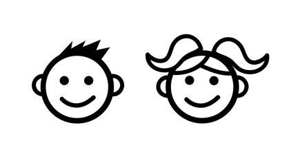 kids icon vector illustration 