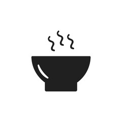 Bowl icon symbol. Premium  isolated soup element in trendy style