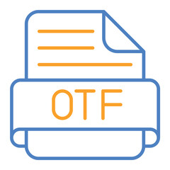 Otf Blue And Orange Line Icon