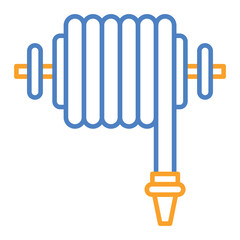 Hose Blue And Orange Line Icon
