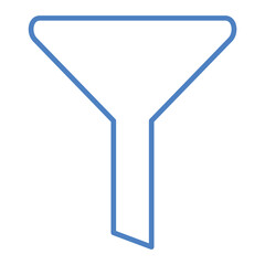 Filter Blue And Orange Line Icon