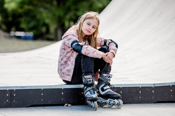 Girl roller skater © tan4ikk