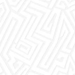 monochrome maze seamless pattern