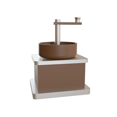 coffee machine illustration 3d