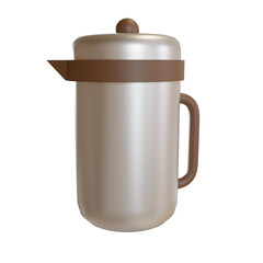 thermos coffee illustration 3d