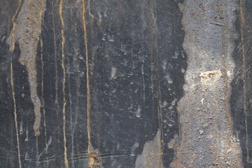 Texture of rusty metal. Burnt rusty metal.