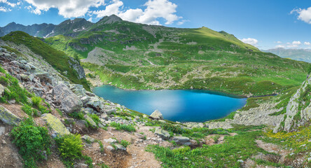 Fototapeta na wymiar The beautiful summer landscape of Caucasus mountain.