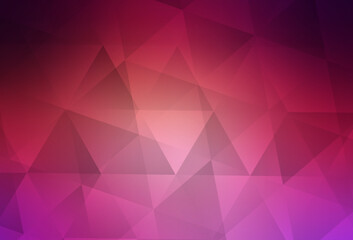 Obraz premium Light Pink, Yellow vector polygon abstract backdrop.