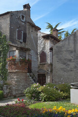 Fototapeta premium Parenzo, Croazia. Case della Città Vecchia