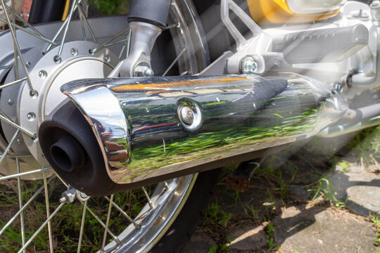 motorcycle exhaust pipe power motorbike
