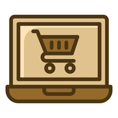 shopping cart gradient icon