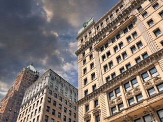 Fototapeta na wymiar new york historic buildings soho