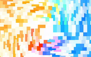 Light Blue, Yellow vector background in polygonal style.