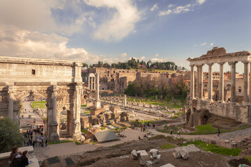 Roma. Foro Romano, veduta da Colle Palatino
