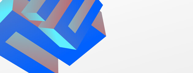 3d line geometric creative abstract background. Trendy techno business template for wallpaper, banner, background or landing