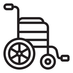 wheelchair line icon