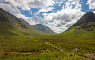 Fototapeta na wymiar Ein wunderschöner Ausblick über die schottischen Highlands
