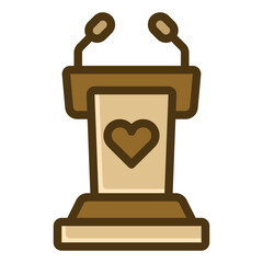 speech gradient icon