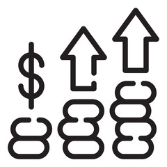 Obraz premium economy line icon