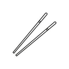 Chopsticks icon. Vector. Line style.