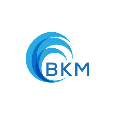 BKM letter logo. BKM blue image on white background. BKM Monogram logo design for entrepreneur and business. . BKM best icon.
