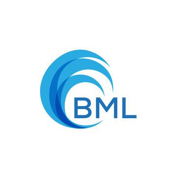 BML letter logo. BML blue image on white background. BML Monogram logo design for entrepreneur and business. . BML best icon.
