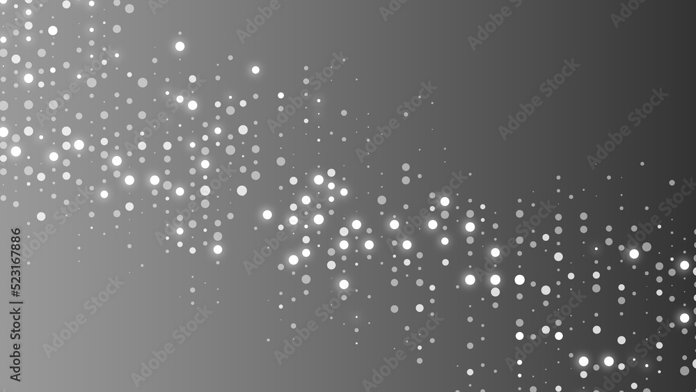 Poster halftone abstract background of dots. monochrome texture of particles. chaotic ornament. linear patt