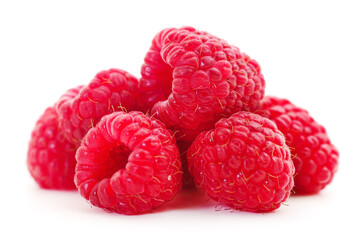 Group of raspberries.