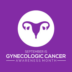 Vector illustration on the theme of Gynecologic Cancer awareness month observed each year in September.