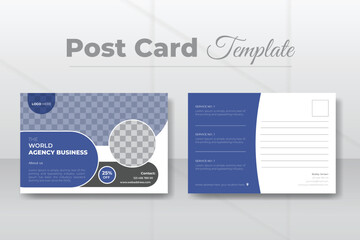 Minimal post card design template