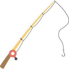 Fishing Rod Vector Icon 