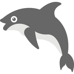 Dolphin Vector Icon 