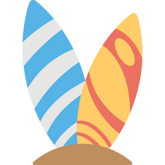 Surfboard Vector Icon 