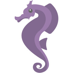 Seahorse Vector Icon 